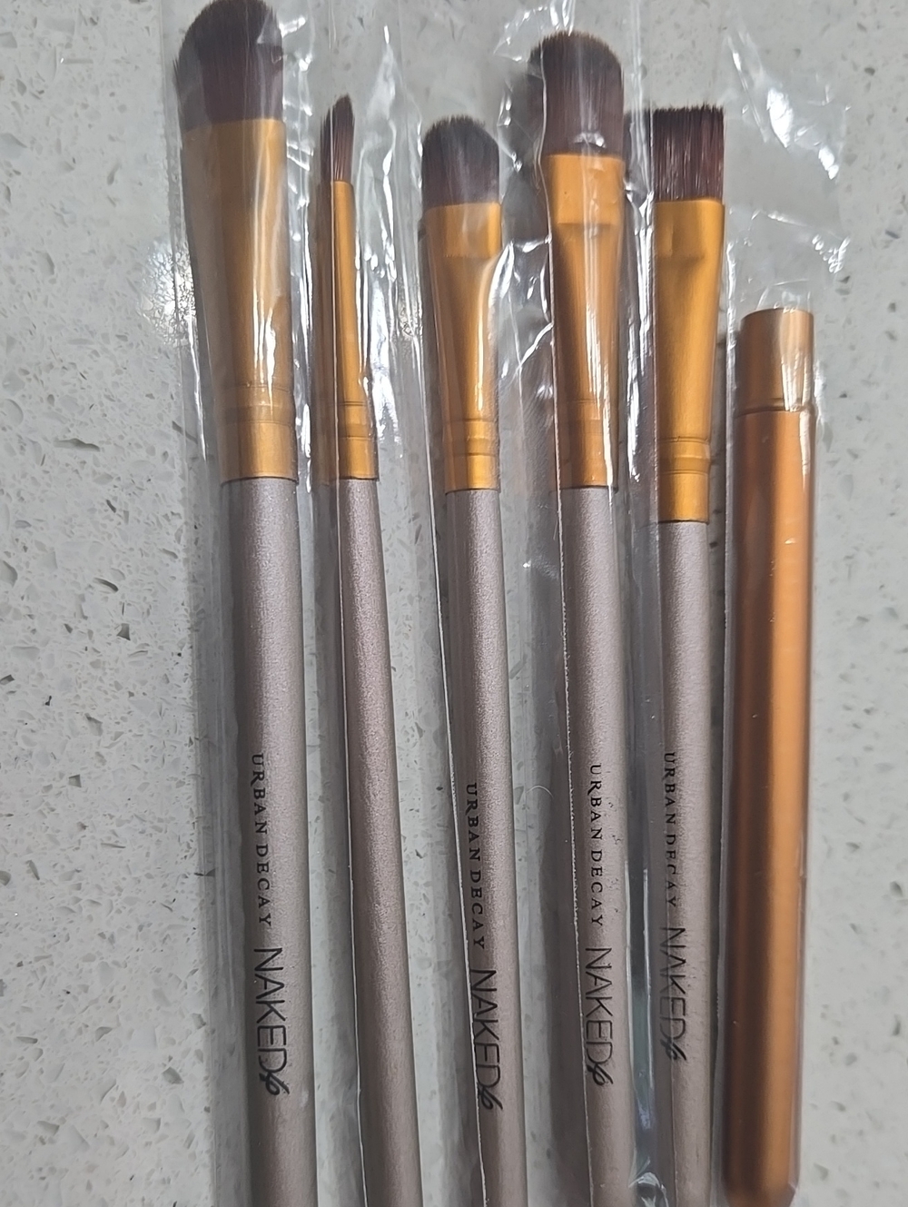 Urban Decay Makeup Brush Set in Gold and Silver-Tone